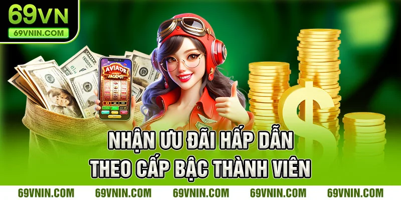 Nhận ưu đãi hấp dẫn theo cấp bậc thành viên
